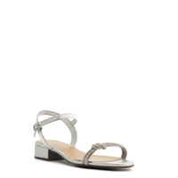 SANDALIA ECO NAPA METAL PRATA / CRISTAL