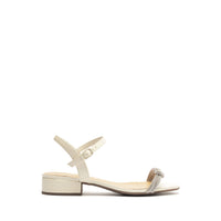 SANDALIA ECO NAPA OFF WHITE / CRISTAL