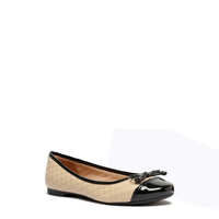 ZAPATILLA ECO MESTIZO / ECO VERNIZ BEIGE / PRETO
