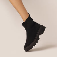 BOTA KNIT PRETO