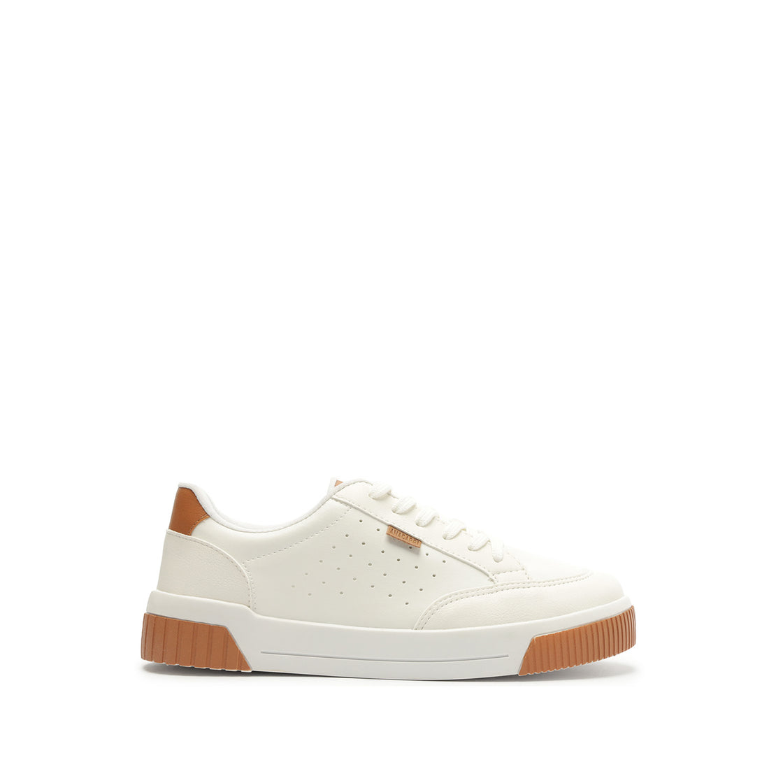TENIS ECO NAPA BIANCO / CANELA