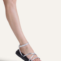 RASTEIRA ECO LEZARD PRATA / PRETO