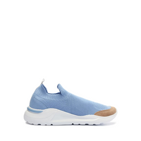 TENIS KNIT / COW SUEDE BLUE BERRY / TAUPE