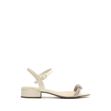 SANDALIA ECO NAPA OFF WHITE / CRISTAL