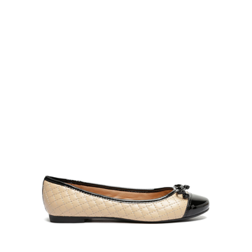 ZAPATILLA ECO MESTIZO / ECO VERNIZ BEIGE / PRETO