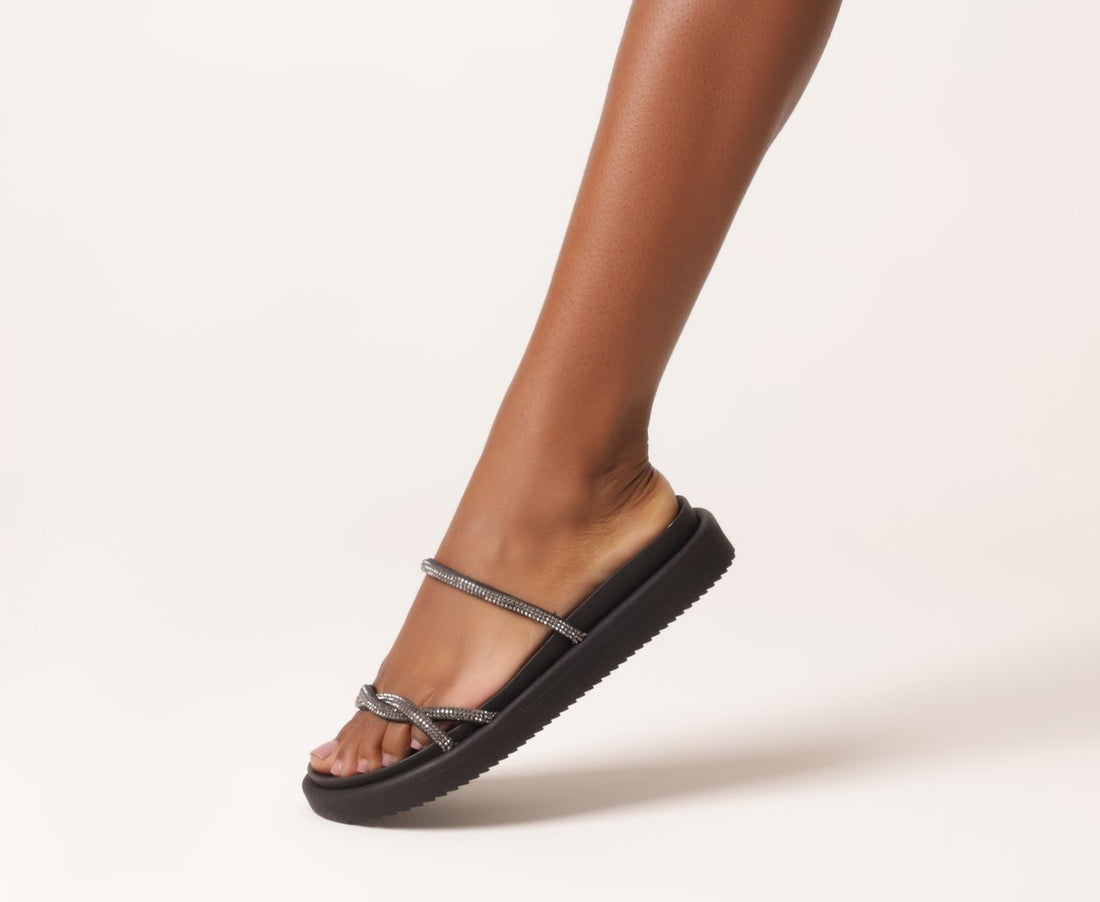 RASTEIRA ENFEITE / CAMURCA  PRETO / CRISTAL