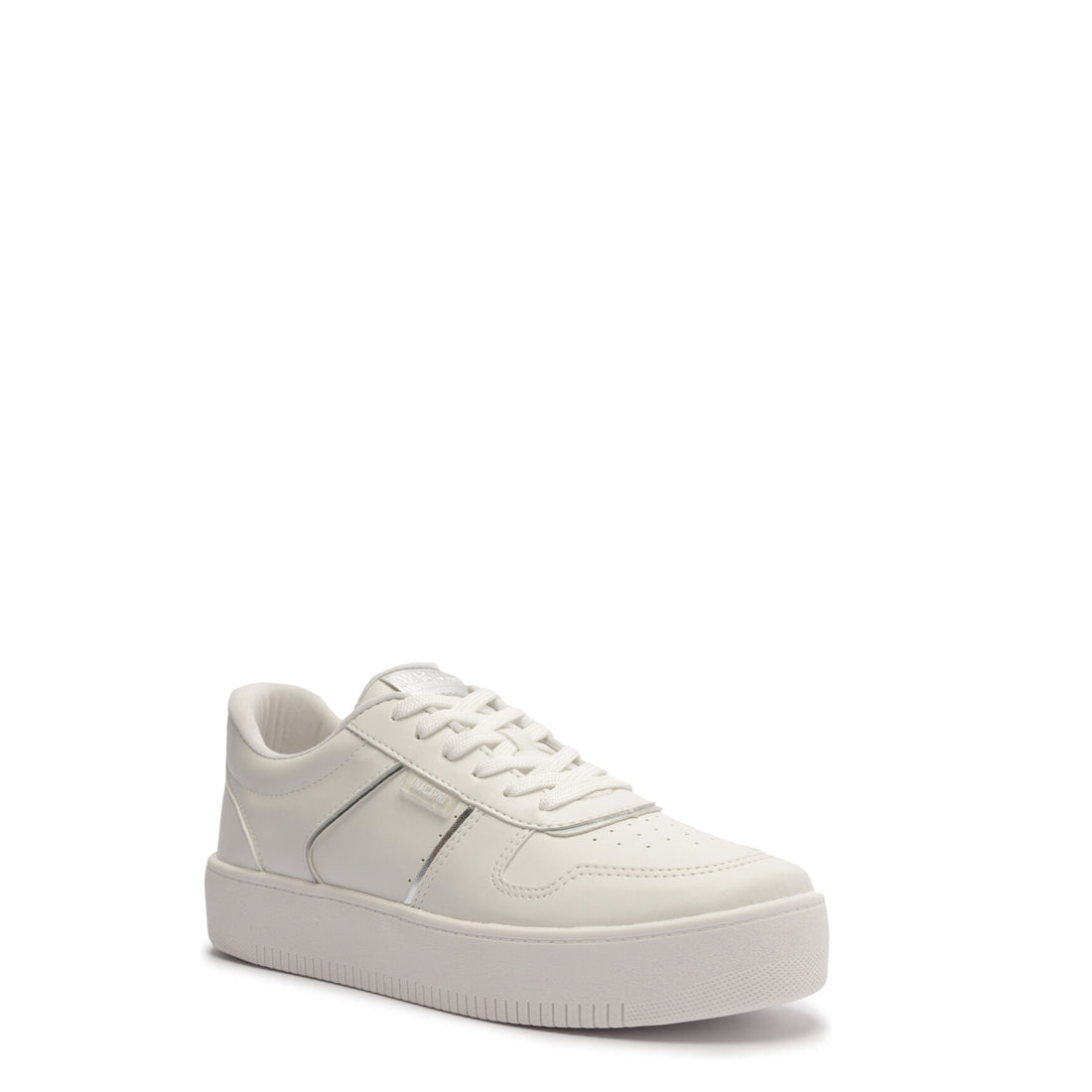 TENIS ECO METAL		 BIANCO / PRATA