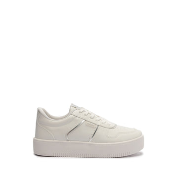 TENIS ECO METAL		 BIANCO / PRATA