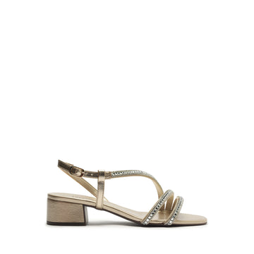 SANDALIA CAMURCA / ECO NAPA	 OURO / CRISTAL