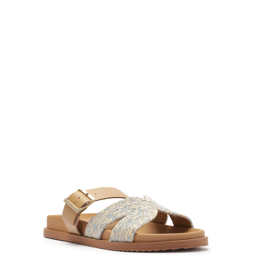 RASTEIRA GASPEA PALHA / NATURAL / SEA BLUE