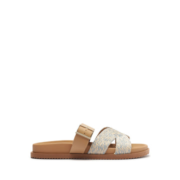 RASTEIRA GASPEA PALHA / NATURAL / SEA BLUE