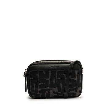 CARTERA ECO NAPA / TECIDO PRETO
