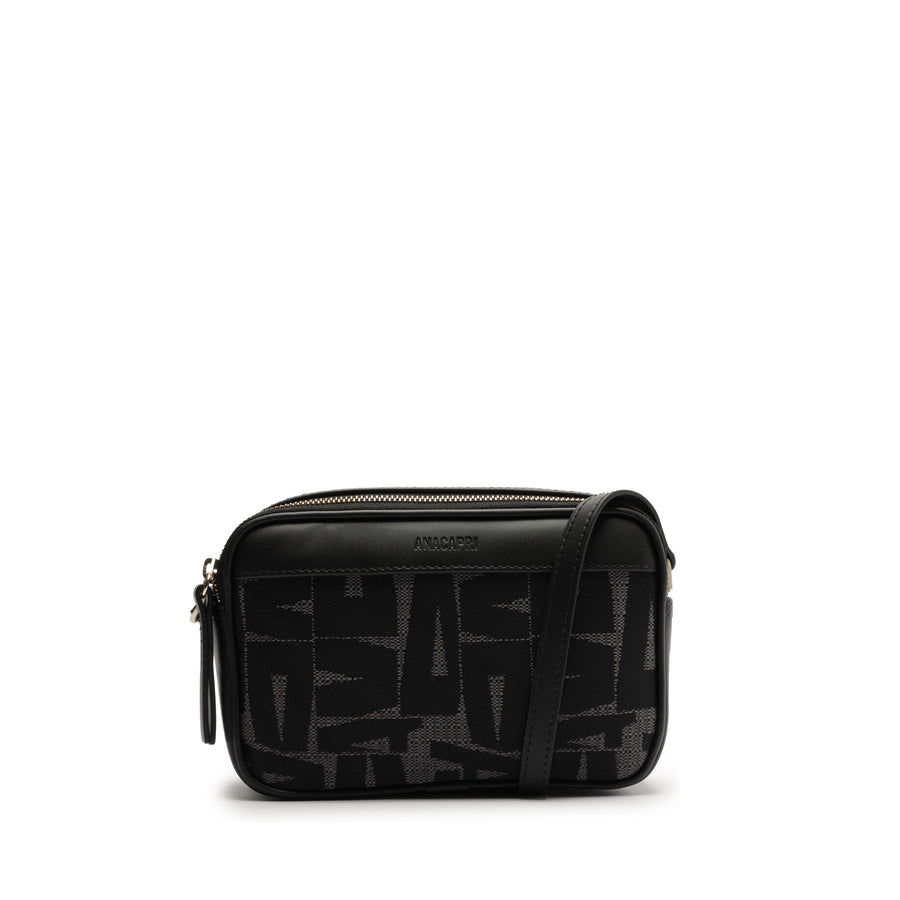 CARTERA ECO NAPA / TECIDO PRETO