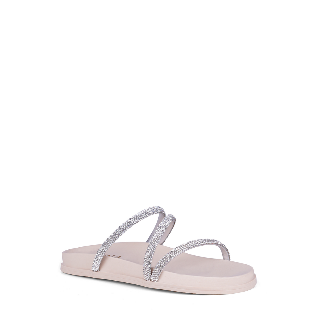 RASTEIRA ENFEITE NUDE / PLATINA / CRISTAL