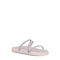 RASTEIRA ENFEITE NUDE / PLATINA / CRISTAL