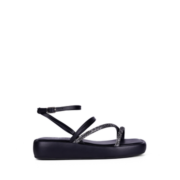 RASTEIRA ECO NAPA PRETO / CRISTAL