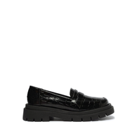 MOCASIN ECO CROCCO / ECO VERNIZ  PRETO