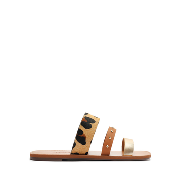 RASTEIRA ATANADO METAL / ANIMALE OURO / CUOIO / LEOPARD