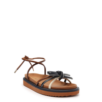 RASTEIRA ECO NAPA WHITE / NAVY / CUOIO