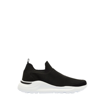 TENIS KNIT / COW SUEDE PRETO