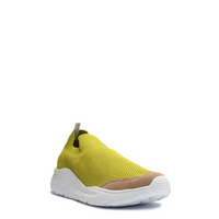 TENIS KNIT / COW SUEDE CITRON / TAUPE