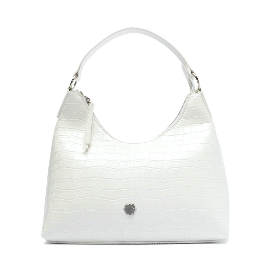 Cartera Eco Crocco Bianco