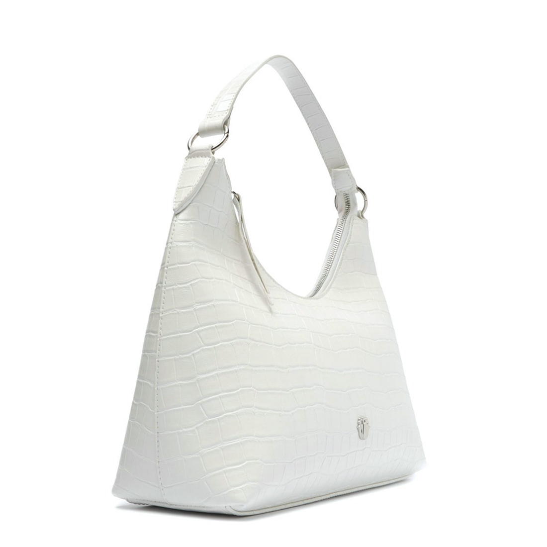 Cartera Eco Crocco Bianco